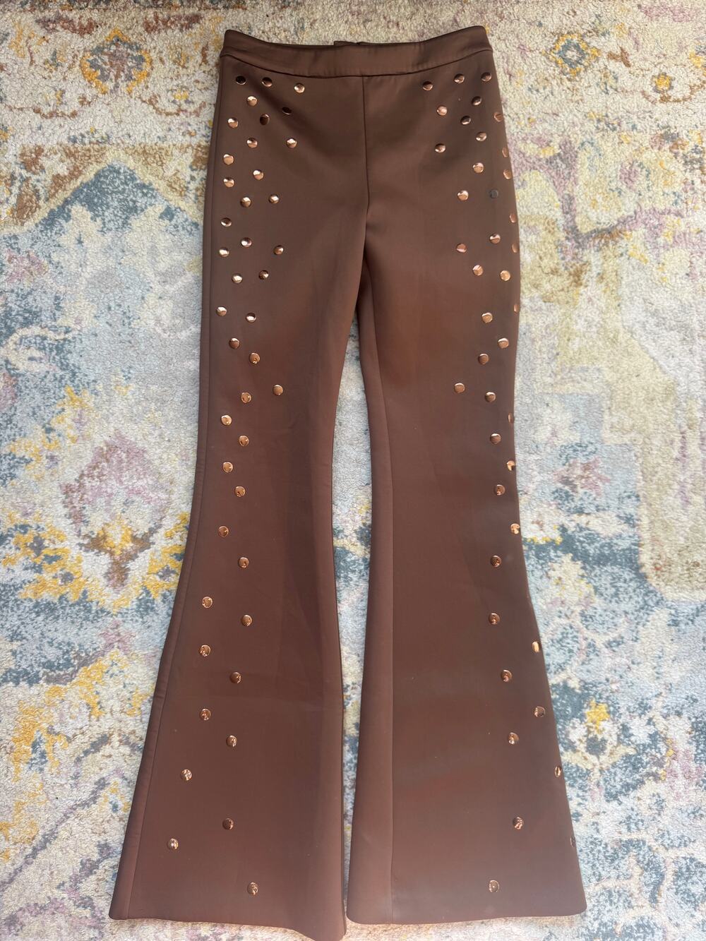 Cynthia Rowley Studded Bonded Pants